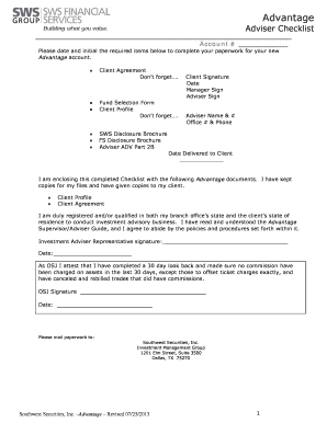 Advantage Client Agreement