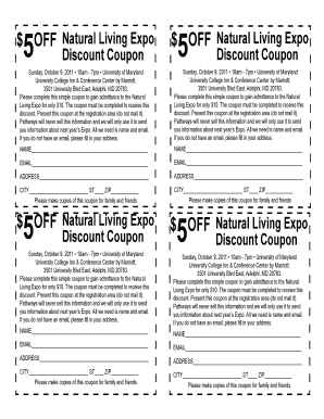 Natural Living Expo Discount Coupon