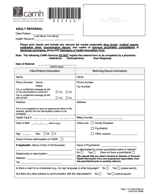 Adult Referral Form