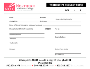 Transcript Request Form