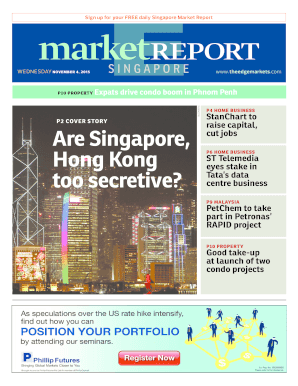 The Edge Singapore Market Report Subscription Form