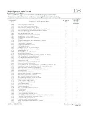403(b) Salary Amendment Agreement