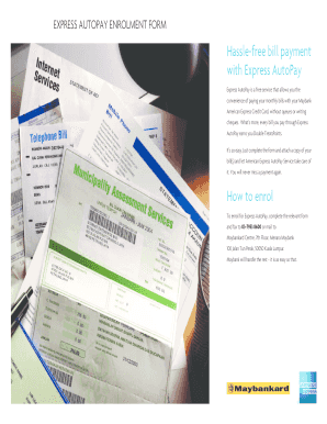 Express AutoPay Enrolment Form