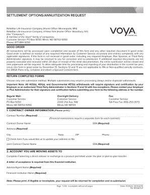 Annuitization Request Form