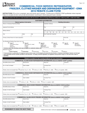 Iowa Commercial Equipment Rebate Form