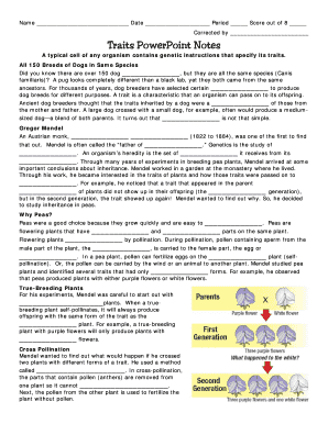 Genetics Worksheet