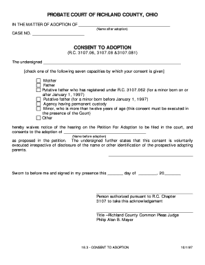 Consent to Adoption