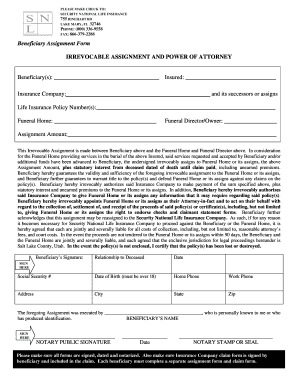 Beneficiary Assignment Form