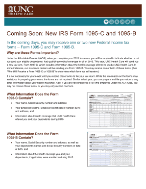 Coming Soon New IRS Form 1095 C and 1095 B