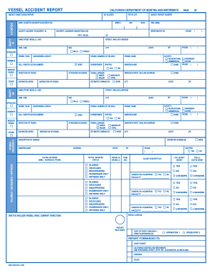 California Vessel Accident Report