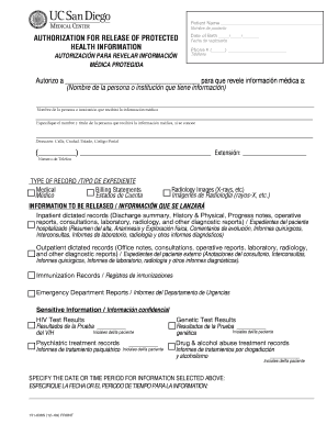 Authorization for Release of Protected Health Information