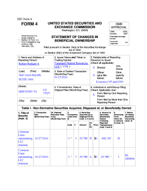 SEC Form 4 Beneficial Ownership