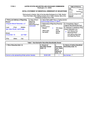 SEC Form 3 Beneficial Ownership