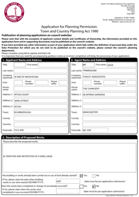 UK Planning Permission Application Form