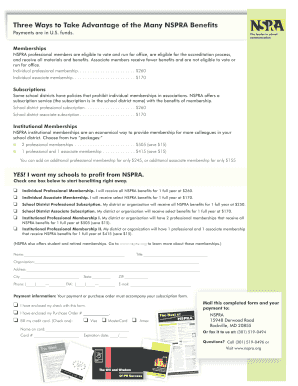NSPRA Membership Application Form