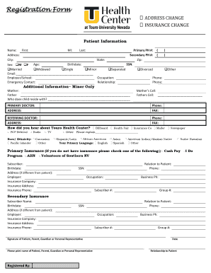 Patient Registration Form