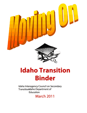 Idaho Transition Binder