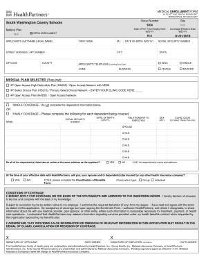Medical Enrollment Form