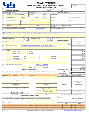 SUNY Travel Voucher