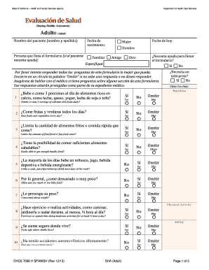 Evaluación de Salud