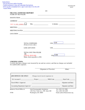 TRAVEL EXPENSE REPORT - Ocean Leadership - oceanleadership