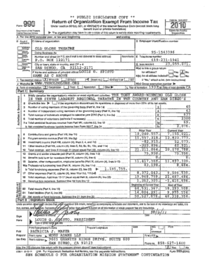 Form 990 Return of Organization Exempt from Income Tax