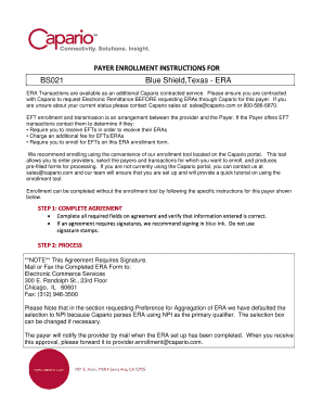 Electronic Remittance Advice Enrollment Form