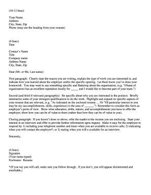 Job Application Cover Letter