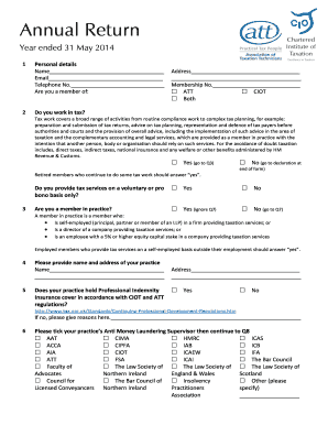 Annual Return for Tax Professionals