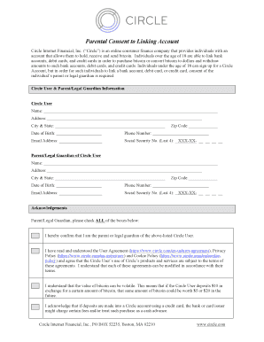 Parental Consent to Linking Account