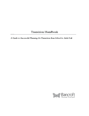 Transition Handbook for Students with Disabilities