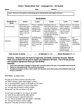 Grade 7 Language Arts Task