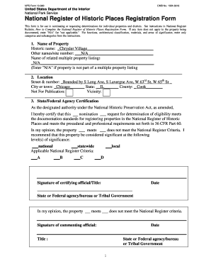 National Register of Historic Places Registration Form