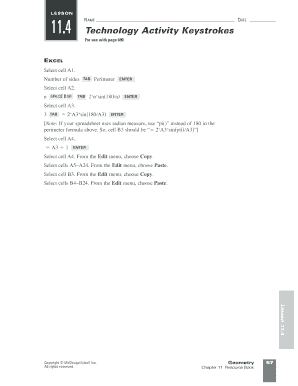 Geometry Keystrokes Activity