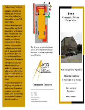 School Bus Conduct Rules and Consequences