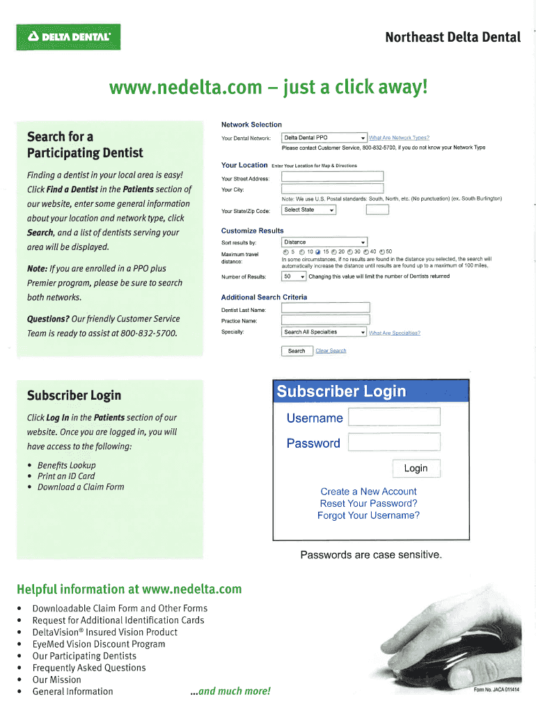 Fillable Online meredithnh Delta Dental Member Benefits Meredith Fax