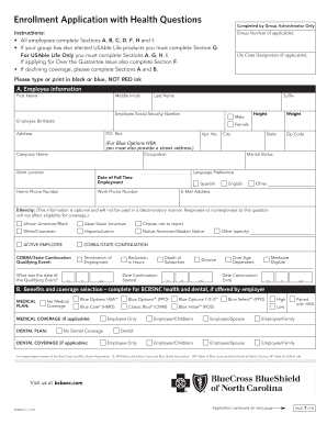Employee Health Insurance Enrollment Form