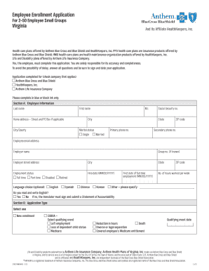Employee Enrollment Application