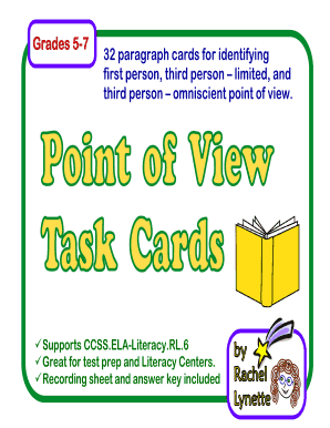 Point of View Task Cards