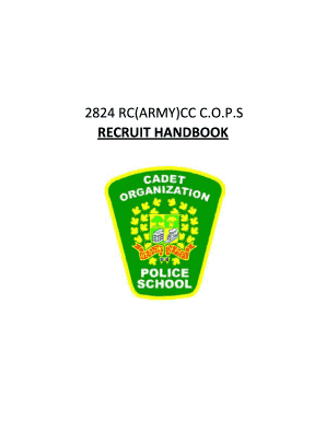 Royal Canadian Army Cadets Recruit Handbook