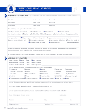 Student Enrollment Form