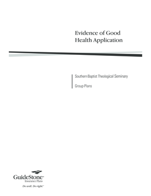 Evidence of Good Health Application