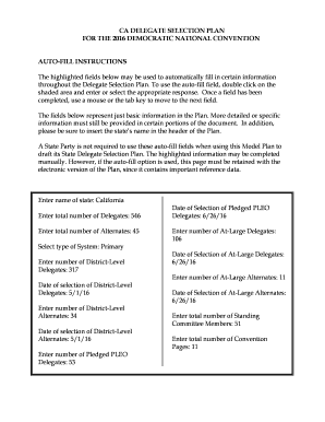 California Delegate Selection Plan
