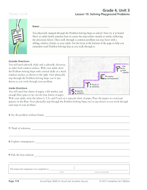 Grade 4 Problem-Solving Homework