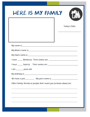 All About Me Student Information Form