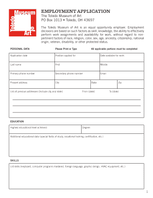 Employment Application