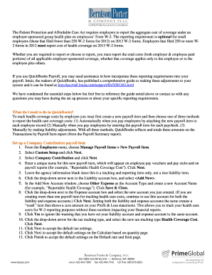 US Form W-2 Health Coverage Reporting Guide