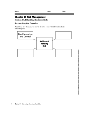 Risk Management Graphic Organizer