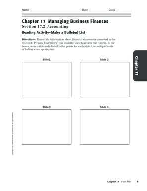 Business Finance Accounting Review Slides