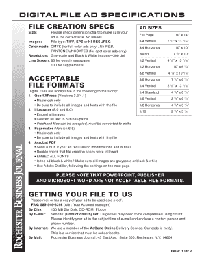 Cmyk colour chart - DIGITAL FILE AD SPECIFICATIONS - RBJ - rbj